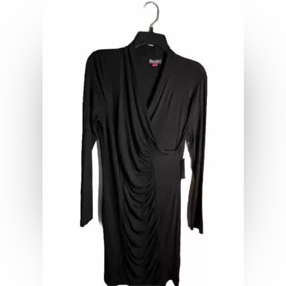 vince camuto November Rich‎ Black 2x Long Sleeve  Dress $129 - Picture 1 of 10